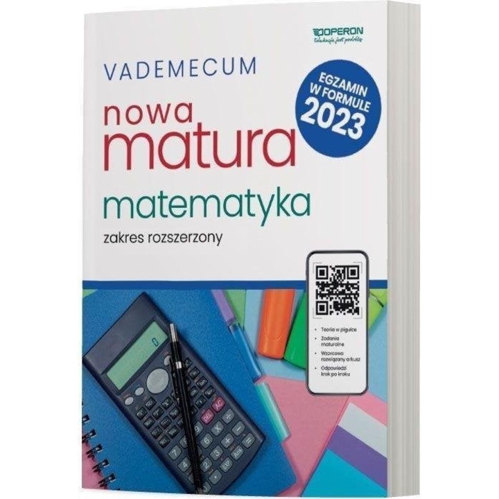 Arkusze maturalne. Nowa matura 2023. Matematyka. Zakres rozszerzony Adam Konstantynowicz, Anna Konstantynowicz, Małgorzata Pająk