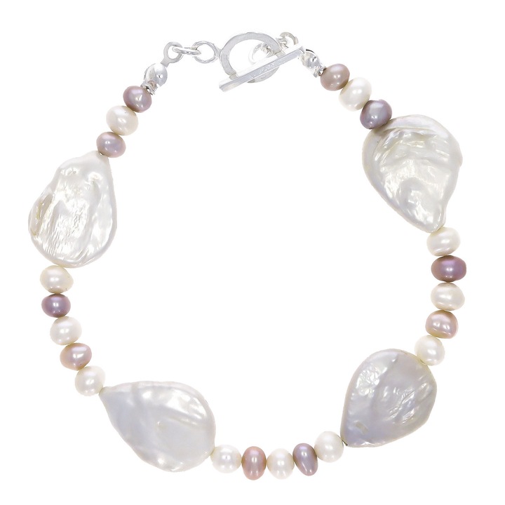 Bratara Argint cu Perle Sidefate