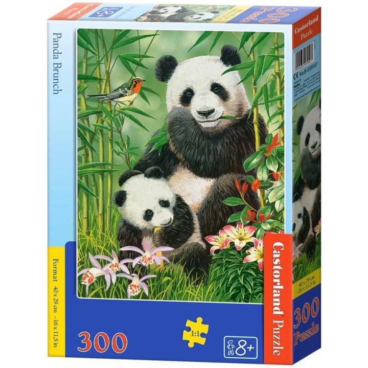 Пъзел Castorland - Panda brunch, 300 части