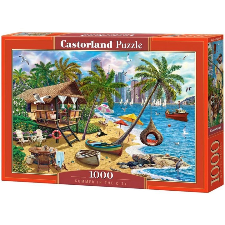 Пъзел Castorland - Summer in the city,, 1000 части