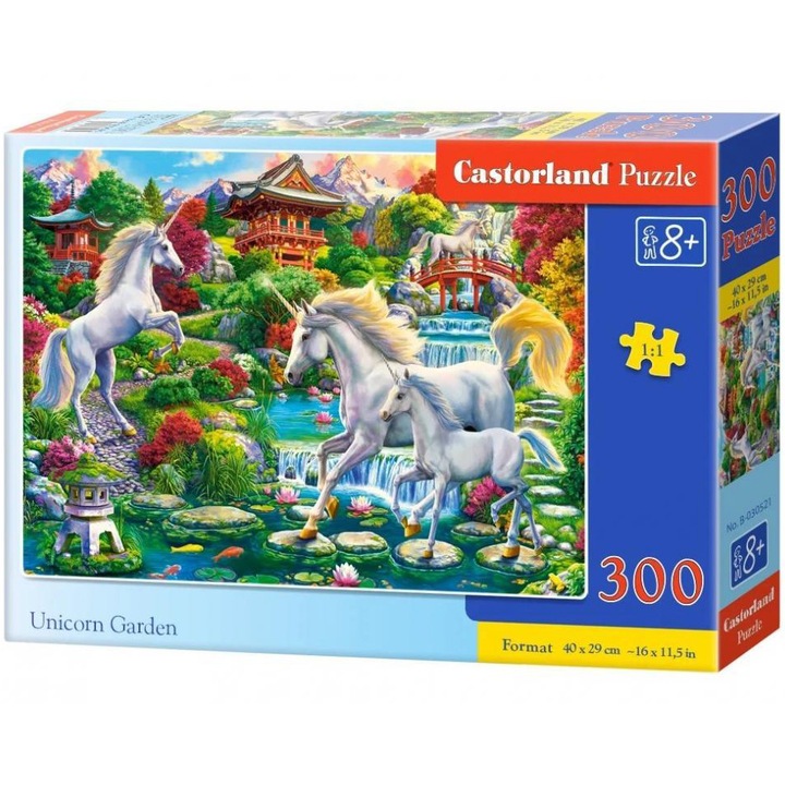 Пъзел Castorland - Unicorn garden, 300 части