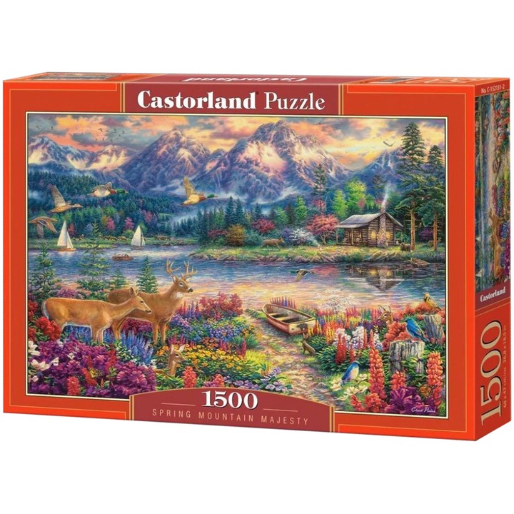 Пъзел Castorland - Spring mountain majesty, 1500 части