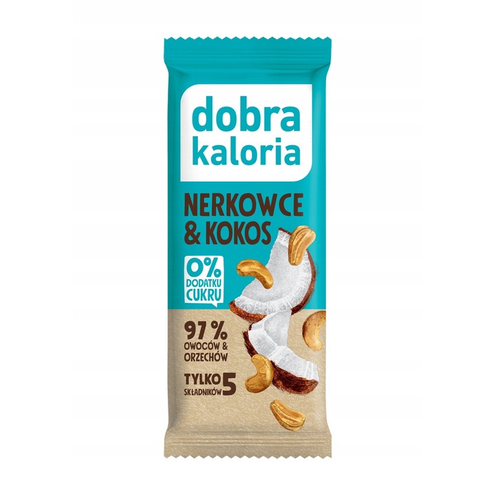 Baton cu curmale, caju si cocos, Dobra Kaloria, Fara zahar adaugat, 35g