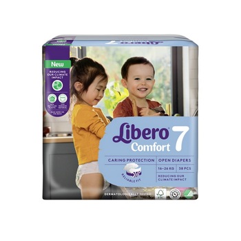 Scutece copii Libero Comfort marime 7, 16-26 kg, 38 buc