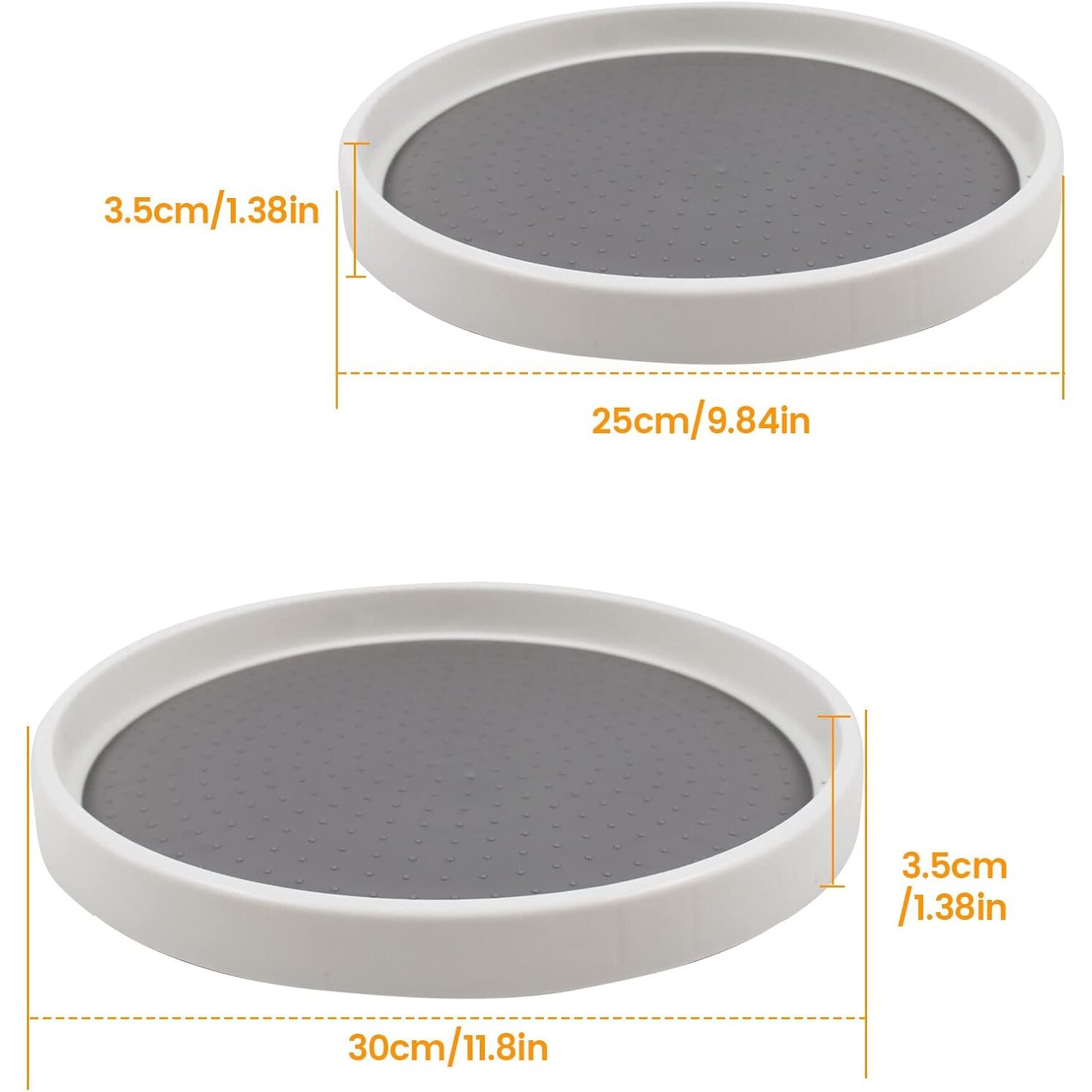 Set 2 Rafturi pentru condimente, Mmgoqqt, Gri - eMAG.ro