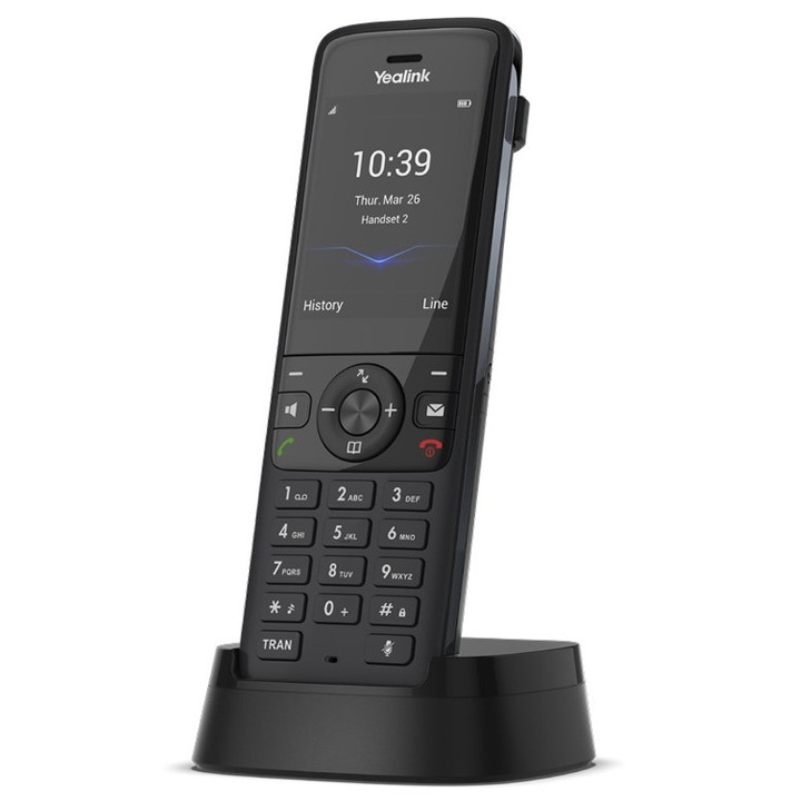 Telefon fara fir, Yealink, 128x160 TFT, Bluetooth, Negru