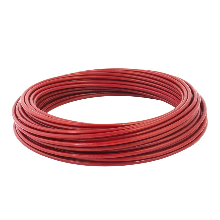 Hálózati kábel, DQPP, PVC, 1m, piros