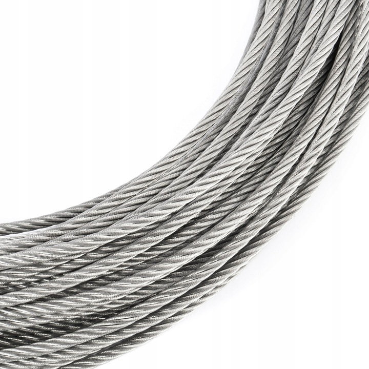 DQPP въже AISI 316 неръждаема стомана, 7x19, 4mm, 20m
