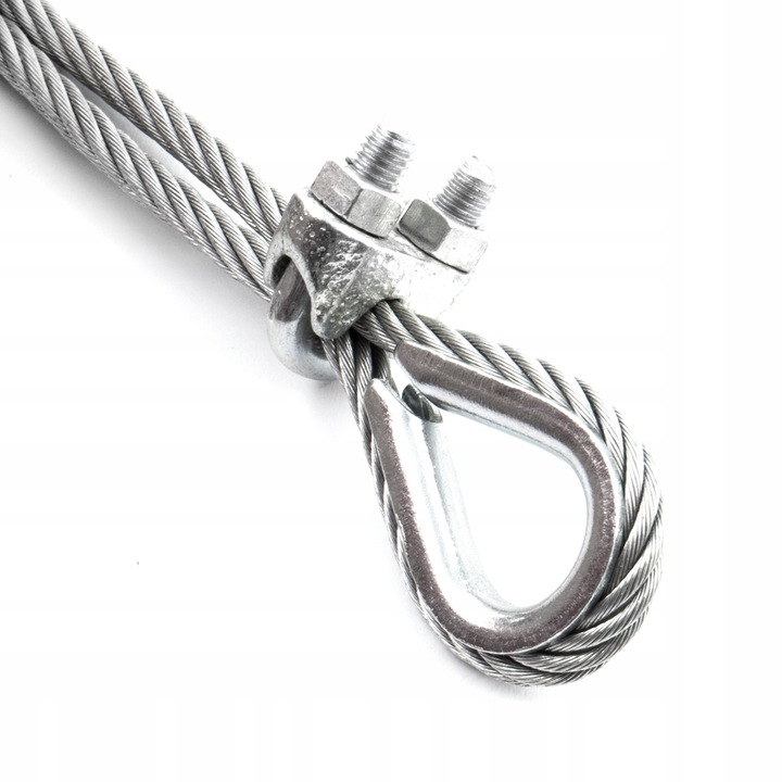 Скоба за въже, DQPP, 12x13 мм, комплект от 20, поцинкована