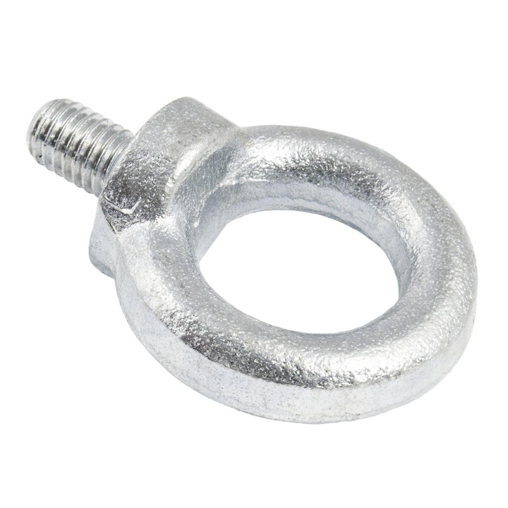 Set 10 inele de ridicare, DQPP, M10, Otel C15, 45x25x45mm, Argintiu