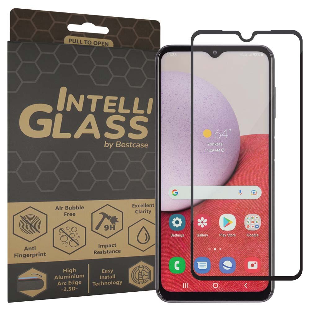 Folie Sticla Intelli® Full Cover 9H, 0.33mm compatibila cu Samsung Galaxy A13 4G, Full Glue, Duritate Militara, Ultra HD, Protectie Profesionala, Anti Zgarieturi, Anti Socuri, instalare foarte usoara, Margini Negre, Calitate Premium Japan