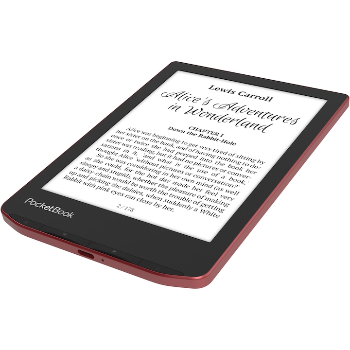 eBook Reader PocketBook Verse Pro PB634, ecran tactil 6.0" E Ink Carta™ 1200, 300dpi, 16GB, SMARTlight, G-sensor, WiFi&Bluetooth, Passion Red