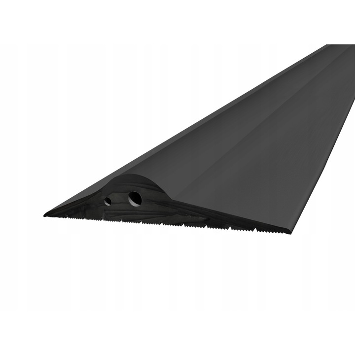 Уплътнение за гаражна врата, DQPP, Гумено, 21x115 мм, 2 м, Черен