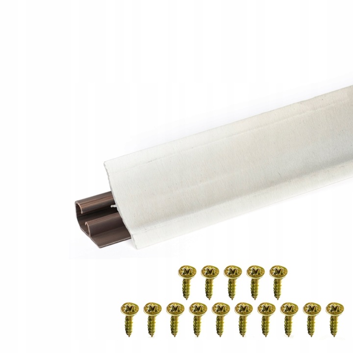 Profil blat bucatarie, DQPP, PVC, Montare cu suruburi, 3 m, Alb