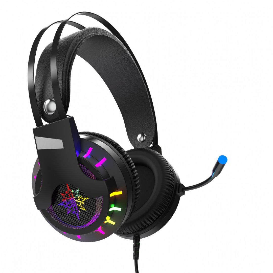 Casti pentru jocuri, Inca, USB, 2.4 m, Negru