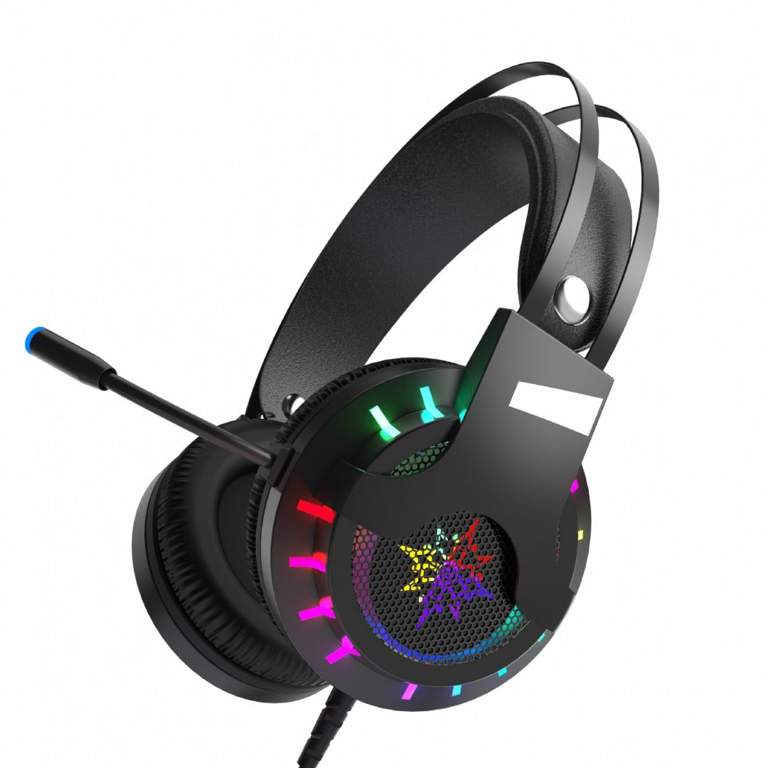 Casti pentru jocuri, Inca, USB, 2.4 m, Negru