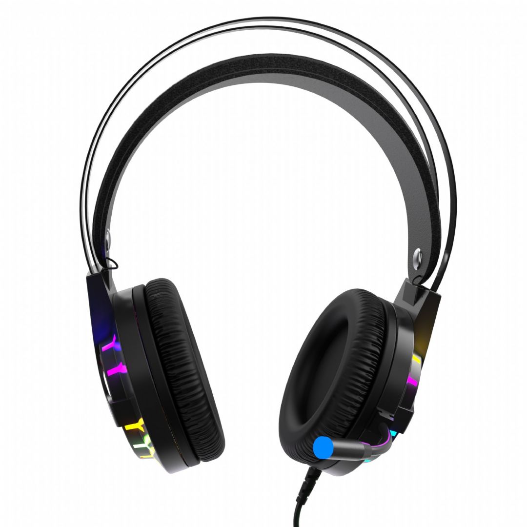 Casti pentru jocuri, Inca, USB, 2.4 m, Negru