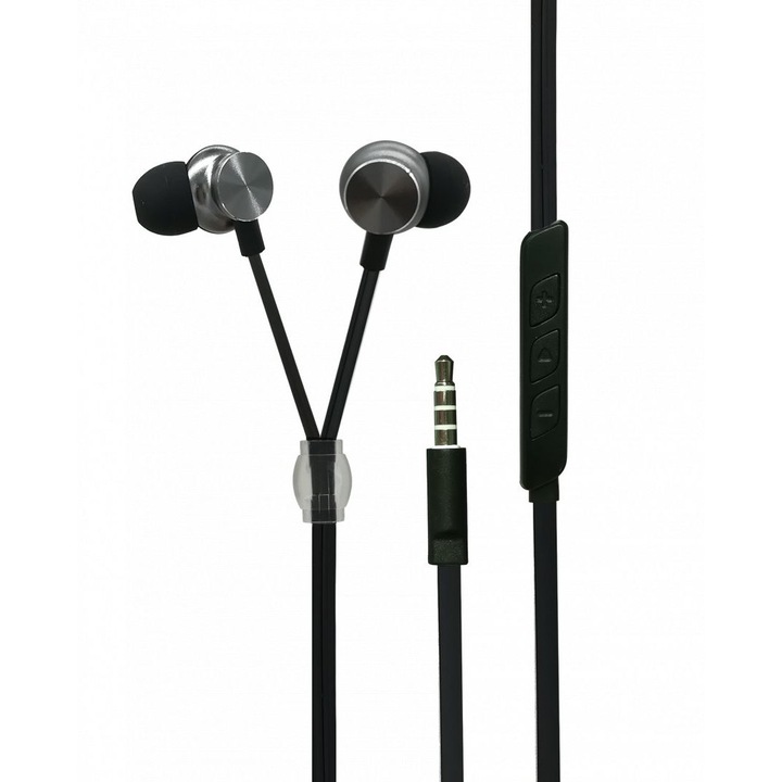 Casti stereo in-ear, 2GO, Negru