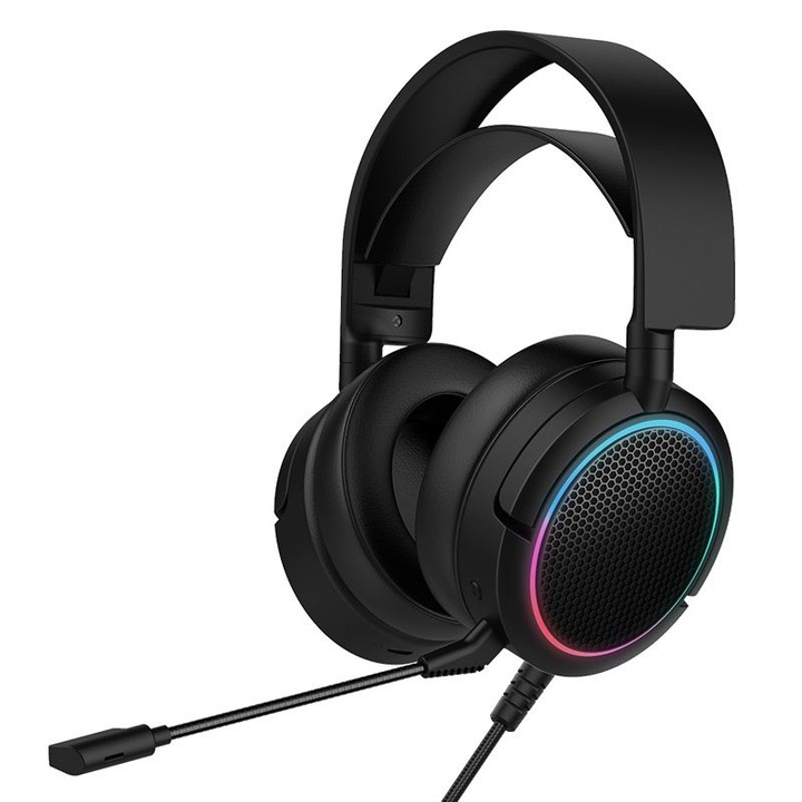 Ventaris H-1000 Gamer Headset Black, 207052, Mikrofon/Fülhallgató