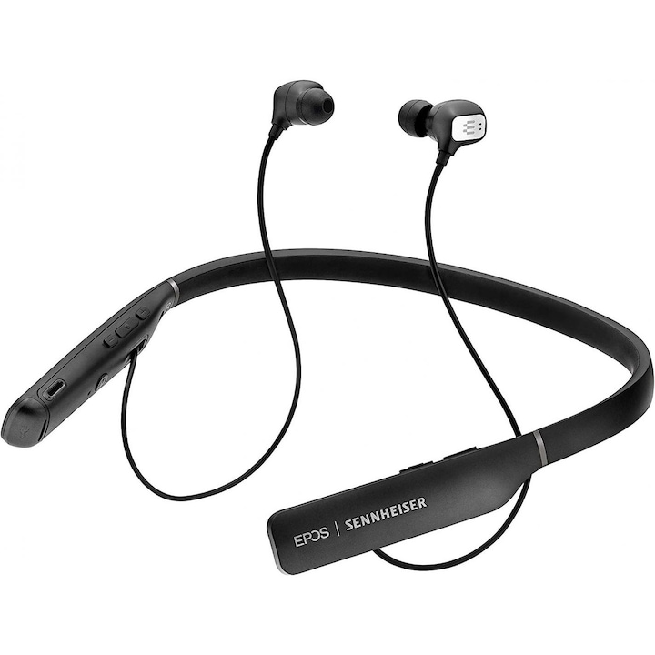 Sennheiser / EPOS ADAPT 460T USB-C Vezetéknélküli Bluetooth In-Ear Neck Fejhallgató Fekete, Mikrofon/Fülhallgató
