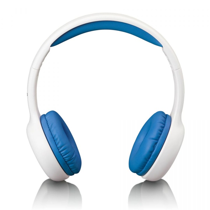 Casti copii Lenco, 1.2m, Jack 3.5mm, Albastru/Alb