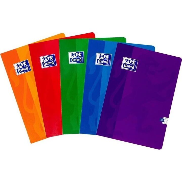Notebook készlet, Oxford, Brulion, A5/96K, Multicolor