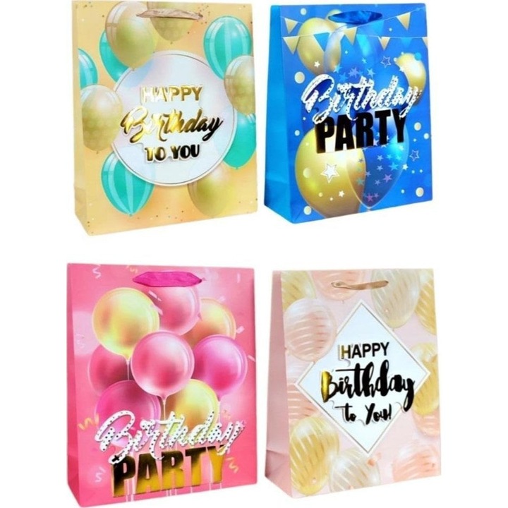 Ajándéktáska, W&K, 3D, Mix, 18x24x8cm