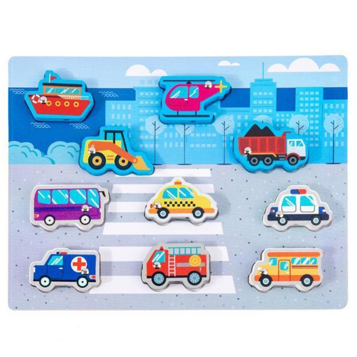 Joc interactiv 3 in 1, Pescuit Magnetic 3D, snuruit si tablita pentru desen, 13 Piese, din Lemn, SARALMA®