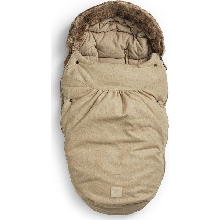 Sac dormit pentru carucior, Elodie Details, Bumbac/Poliester, 53x95 cm, Kaki