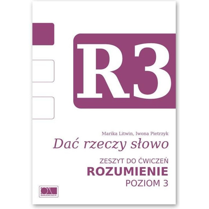 Terapia afazji: Dać rzeczy słowo. Rozumienie 3 - Iwona Pietrzyk, Marika Litwin, Limba poloneza