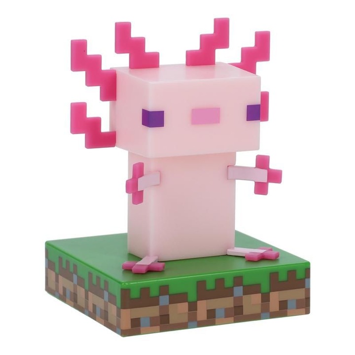 Lampa Paladone Minecraft 3D, Axolotl