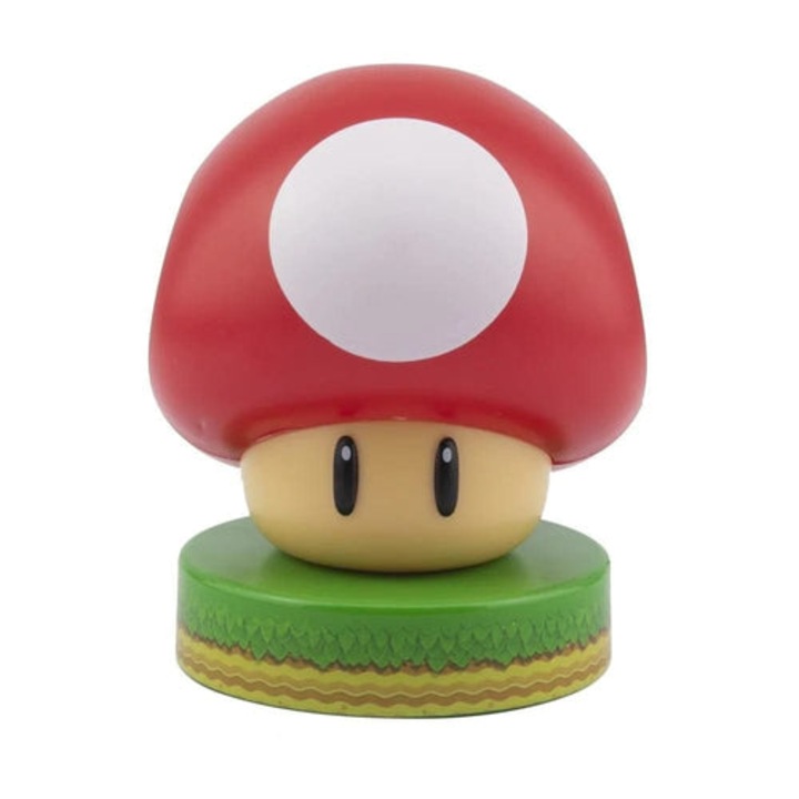 Lampa Super Mario 3D - Super Mushroom, Paladone, Multicolor