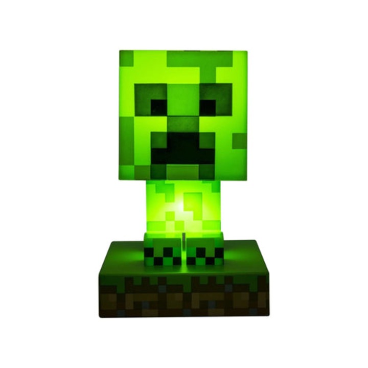 Lampa Minecraft 3D - Creeper, Paladone, Verde