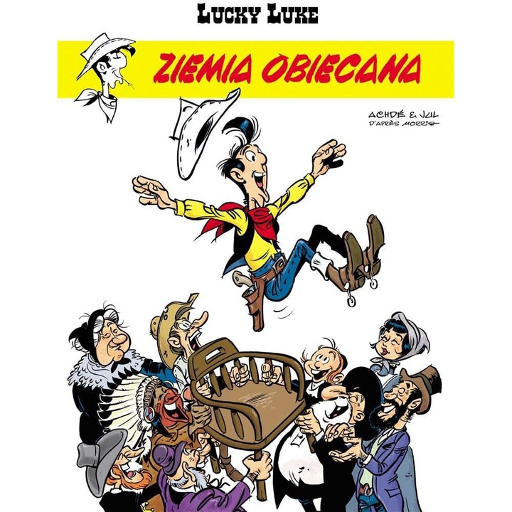 Lucky Luke. Ziemia obiecana. Tom 80 - Jul/Achdé, Egmont, Multicolor