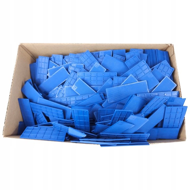 Set 1000 distantiere ferestre, Deckline, Plastic, 2mm, Albastru