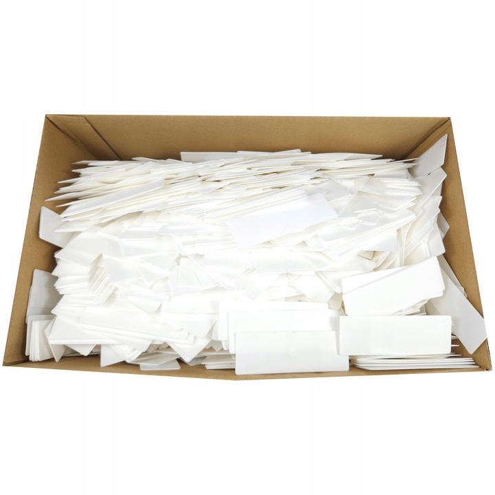 Set 1000 distantiere ferestre, Deckline, Plastic, 1mm, Alb