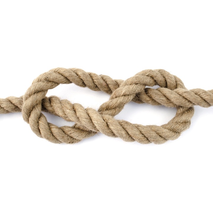 Franghie naturala iuta DQ-PP 30 mm x 25 m – sfoara groasa pentru gradinarit, bricolaj, decor rustic, macrame si ambalare cadouri – material natural rezistent
