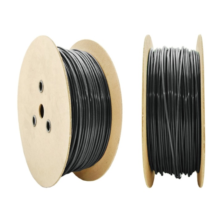 Стоманено въже, PVC, 2.5/5мм, 1x19, Черно, 5м