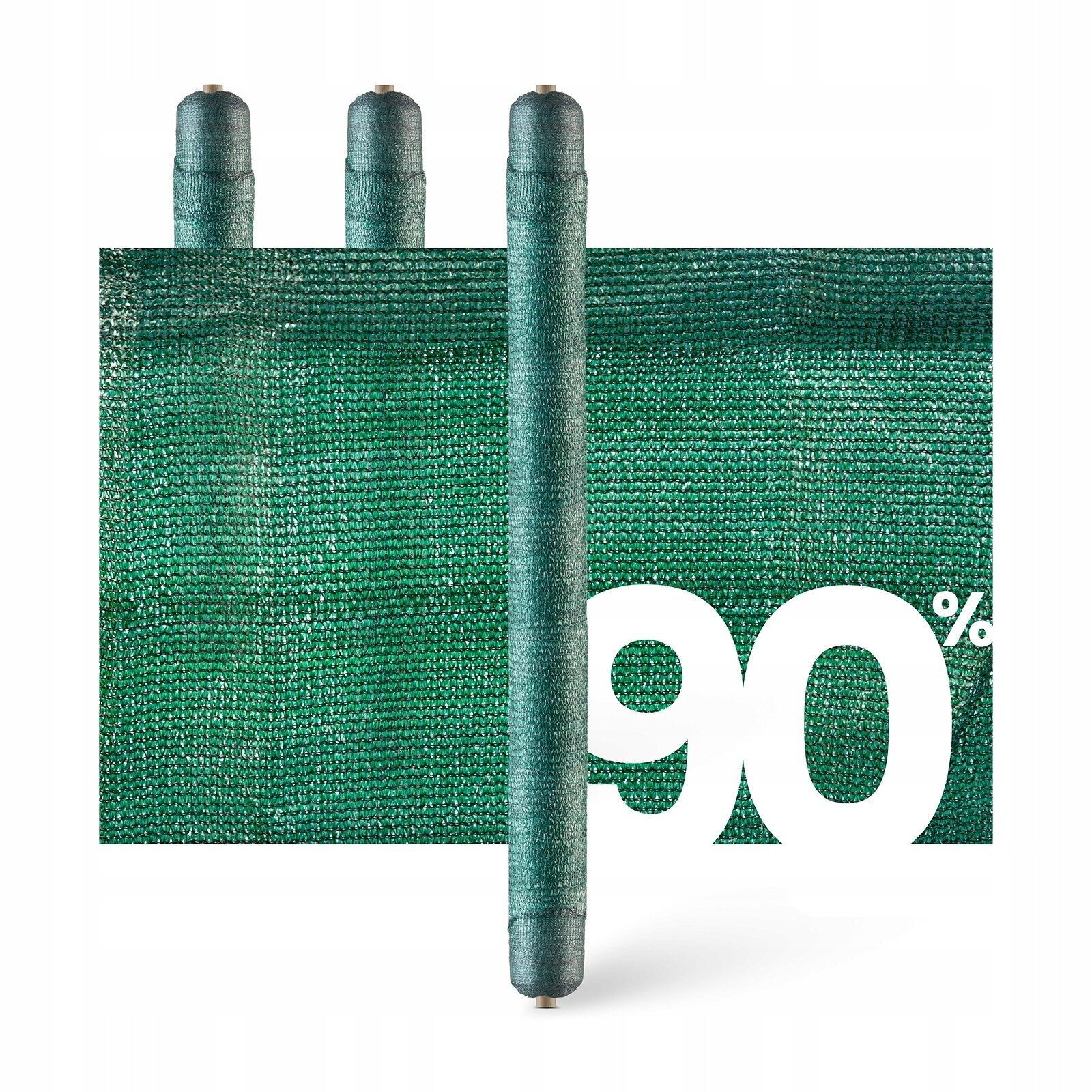Red Anti-Pájaros Perel - Poliéster, Malla 2 Cm², 4x10 M, Verde, Protección Huerto Y Jardín