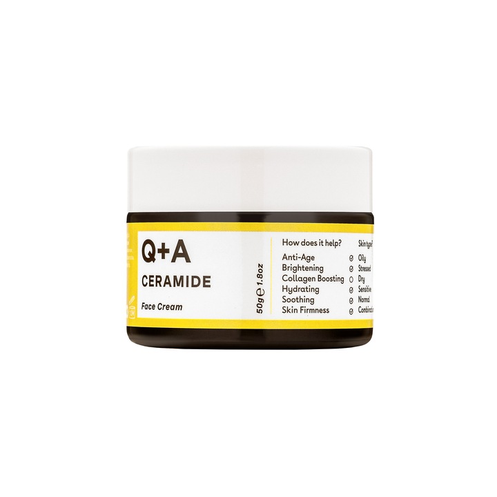 Védő arckrém ceramidokkal, Q+A, 50g