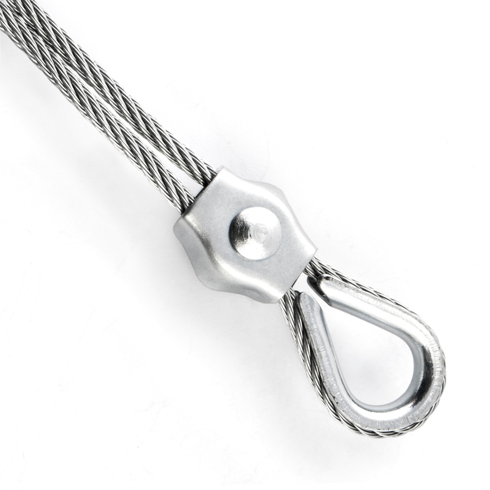 Set 10 cleme de fixare pentru cabluri, DQPP, Otel galvanizat, 4 mm, 20 ...