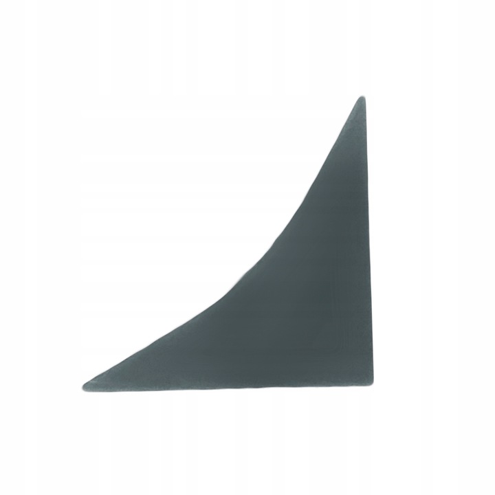 Capat dreapta blat, DQPP, PVC, negru, 23mm