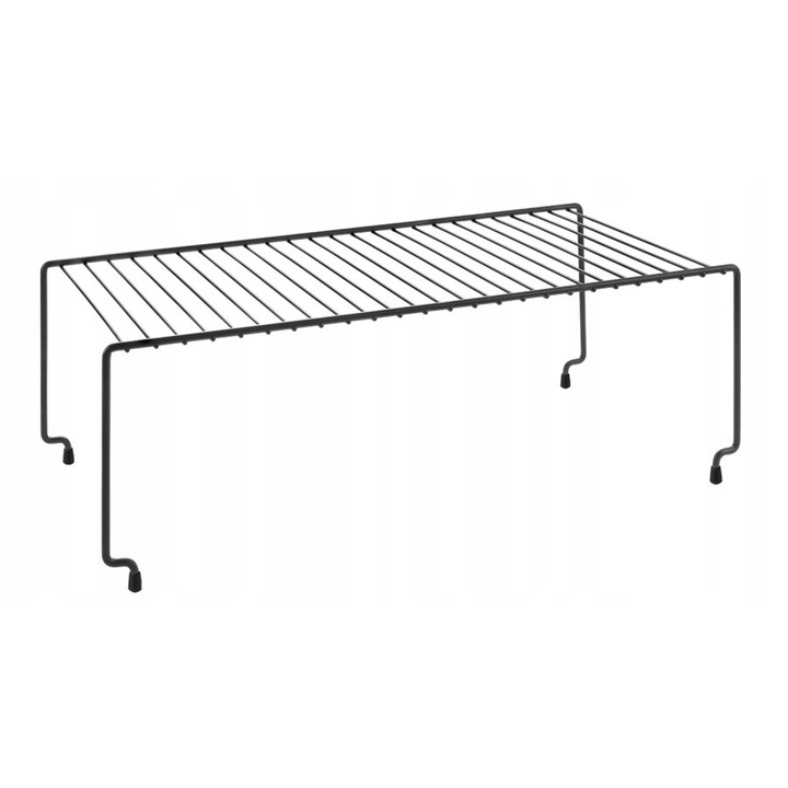 Organizator pentru farfurii Metaltex Lava, 47x15x23cm, negru