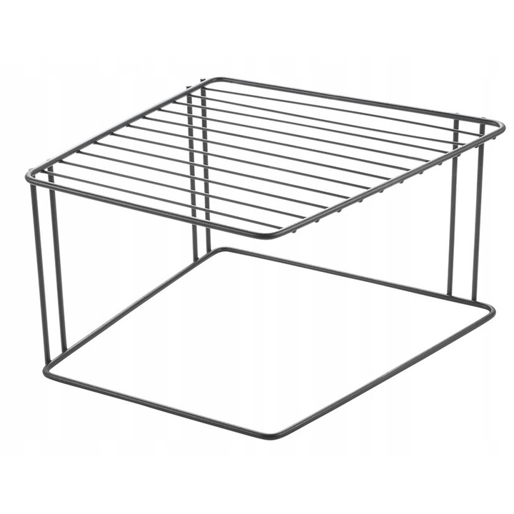 Organizator pentru farfurii Metaltex, negru, 25x15x25cm