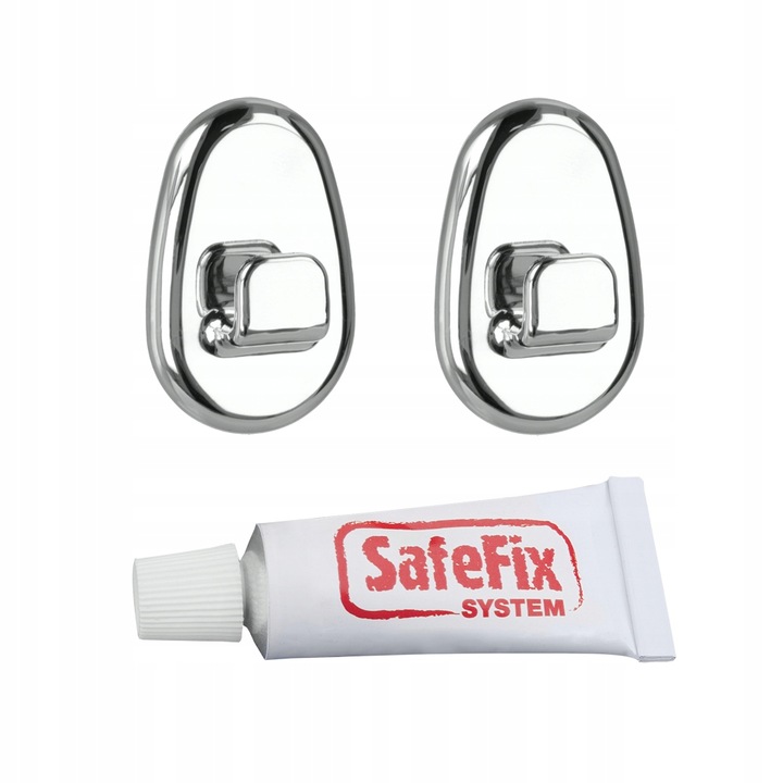 Set 2 agatatori pentru baie, Metaltex, Un set de umerase si carlige pentru a atarna un raft de perete fara gaurire, Argintiu