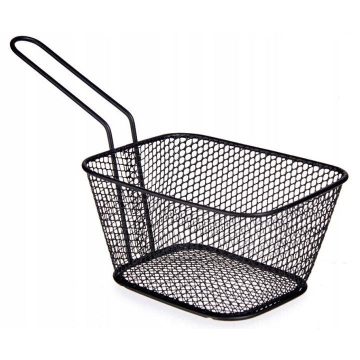 Cos de servire pentru nuggets si cartofi prajiti, Arte Regal, negru, 12x11.5x24cm