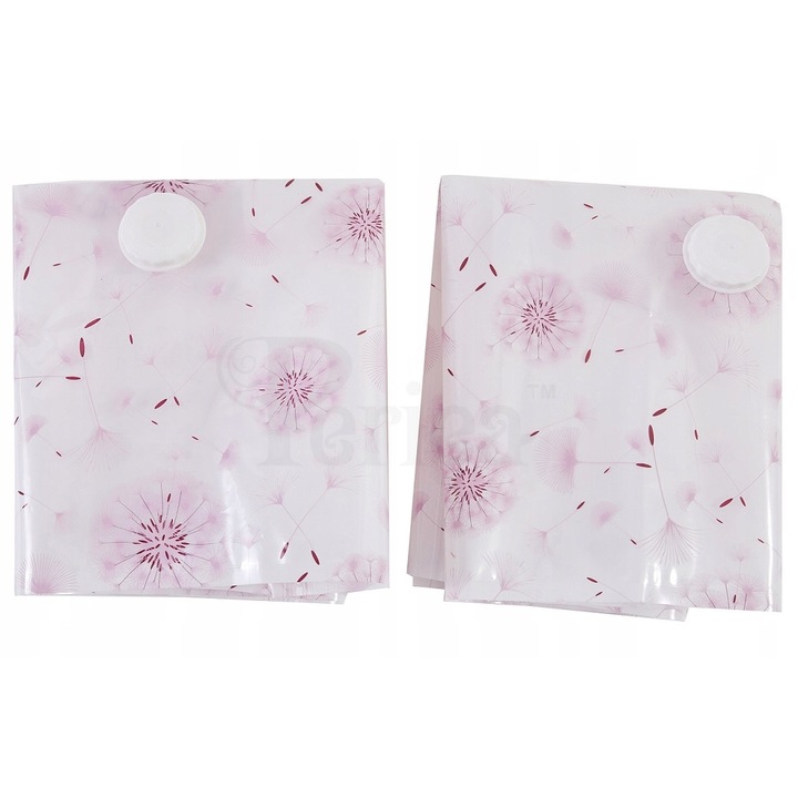 Saci de vidat pentru haine, in flori, transparent, Periea, 40 x 60 cm