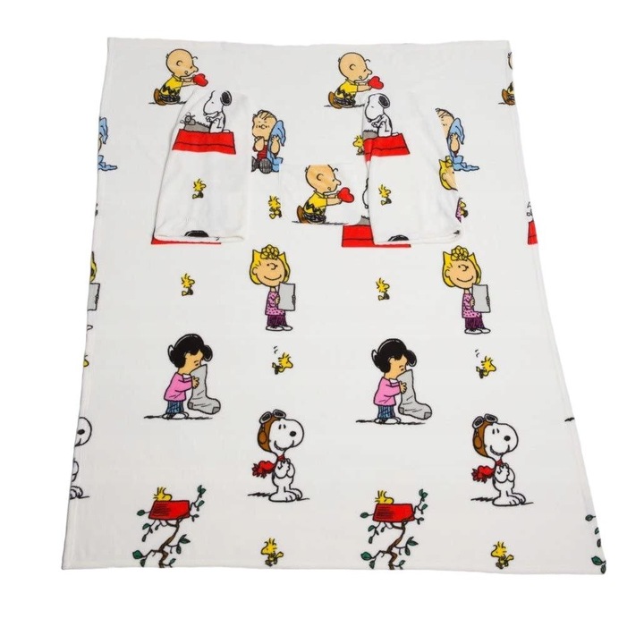 Patura cu maneci si buzunar Kanguru, 140x180cm, Poliester, Multicolor