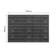 Organizator scule perete, pentru garaj si atelier, cutie organizator suruburi, cu suporturi, carlige si rafturi, organizator unelete 57x39 cm, SimpleThing
