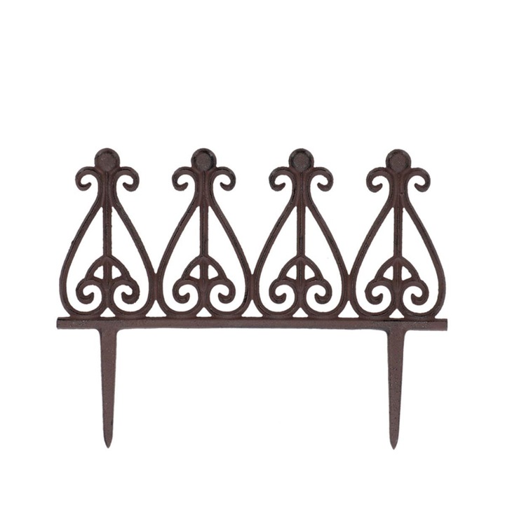 Декоративна ограда от лята стомана от ръжда 39x30cm Esschert Design